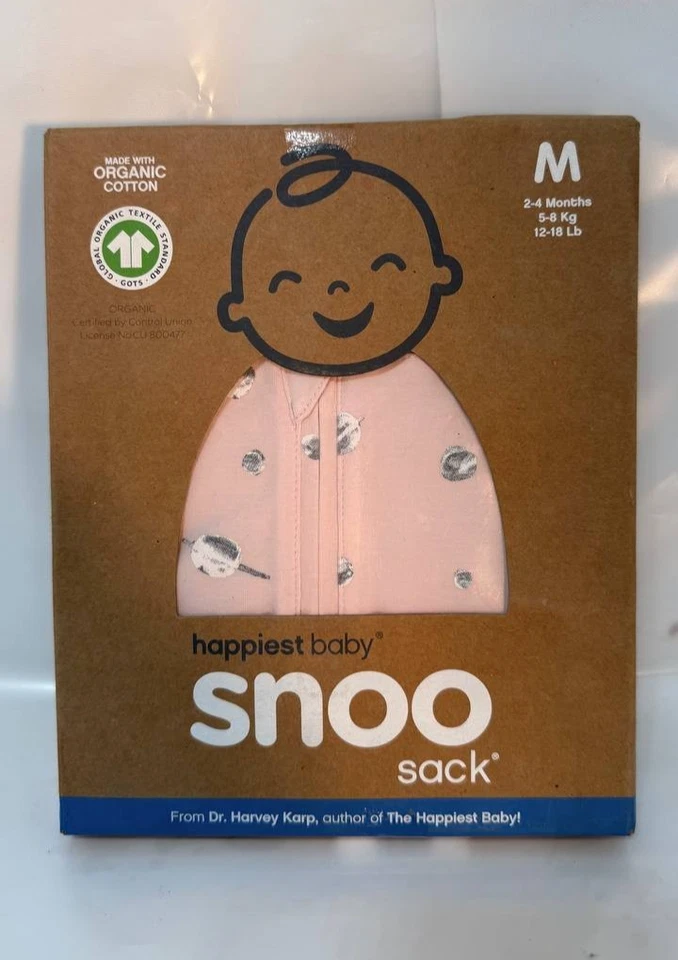 Happiest Baby SNOO Sleep Sack Size M (2-4 mo / 12-18 lb) – 100% Organic Cotton - Image 1 of 3