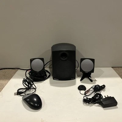 Boston Acoustics BA 745 Digital Speakers & Subwoofer With Stand Clips &Mouse - Image 1 of 4