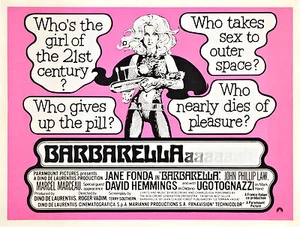 BARBARELLA Filmplakat Jane Fonda 1968 XXX Ausbeutung Sex - Bild 1 von 1