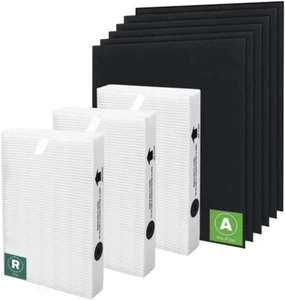 3 Pcs HEPA Filter + 6 Pcs Carbon Pre Filter Replace for Honeywell HPA300, HPA304 - Picture 1 of 12