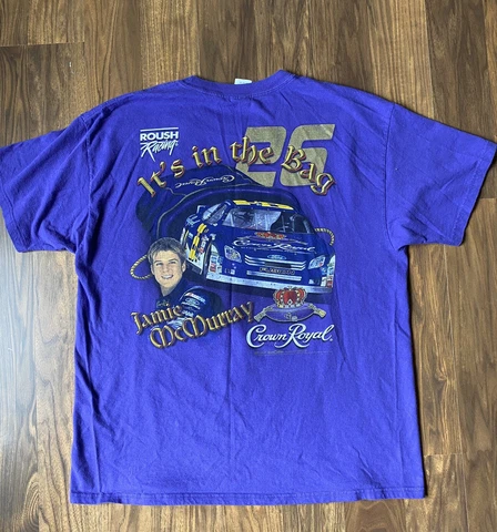 Vintage Jamie Mcmurray Number 26 Crown Royal Double Sided T Shirt Cover