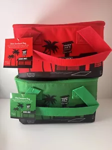 Neu Trader Joe’s Mini isolierte Kühltaschen 2er Set rot & grün limitierte Auflage - Bild 1 von 6