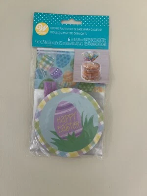 Wilton Kit de Plato de Galletas de Pascua / Bolsa y Cinta Nuevo Sellado Foto 1 de 4