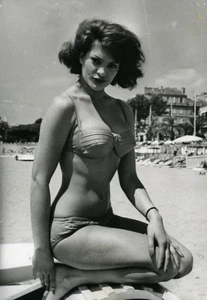 France Cannes Film Festival Actress Sylvia Sorrente Old Photo 1961 - Imagen 1 de 3