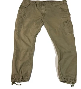 Vintage Polo Ralph Lauren Cargo Pants Mens 48/32 green Military Paratrooper - Picture 1 of 10