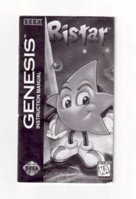 Ristar - Authentic Manual Instruction Booklet - Sega Genesis - Image 1 of 3