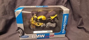 WELLY DIE CAST 1/18 SCALE MOTORCYCLE NEW BOXED BMW S1000 RR (BMW box) - Picture 1 of 3