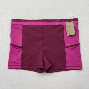 Nike Pro Women's Training Tight Fit High-Rise 3" Shorts DX0059-653 Size 2XL Pink - Picture 1 of 9