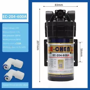 EC-204-600A Bomba RO 600GPD Sistema de Purificación de Agua Diafragma Booster Bomba 24V - Imagen 1 de 7