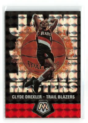 CLYDE DREXLER #4 2019-20 PANINI MOSAIC TRAIL BLAZERS SILVER JAM MASTERS - Image 1 of 2
