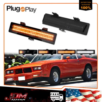 Для 1981-1988 Monte Carlo SS дым последовательные светодиодные передние DRL угловые сигнальные огни - Изображение 1 из 4