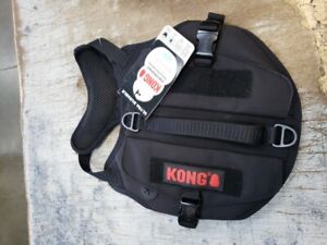 KONG ULTRA DURABLE TACTICAL VEST HARNESS - BLACK - SIZE SMALL 'BRAND NEW"
