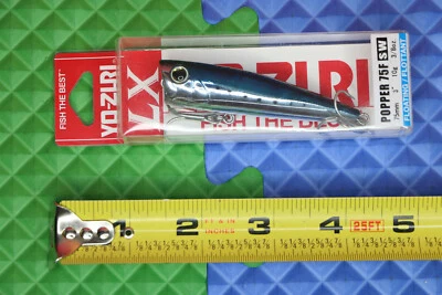 Señuelo de pesca flotante de 3"" YO-ZURI Popper 75F SW Sardina TopWater Foto 1 de 4
