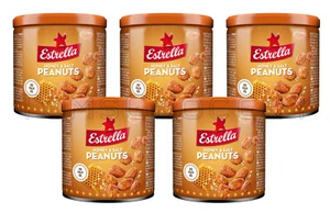 5 ESTRELLA HONEY & SALT Roasted & Caramelized Peanuts Snacks 140g 4.9oz - Picture 1 of 7