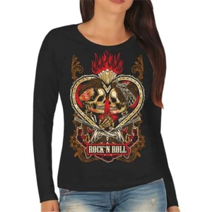 Mujeres Mangas Largas Rockabella Rockabilly Girls Calavera Muerte Oldschool - Imagen 1 de 2