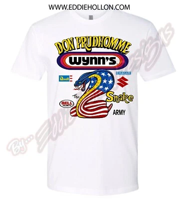 复古风格 Don the "SNAKE" Prudhomme Team SNAKE T 恤 (187) — 第 1/2 张图片