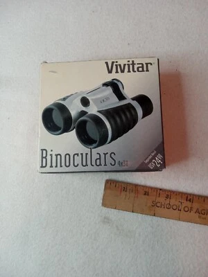 Vivitar Compact 4x30 Classic Binocular Strap & Case Black w Box - Image 1 of 4