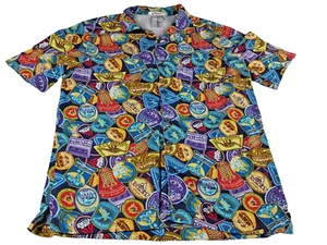 Camisa con botones mediana de los parques de Disney Disneyland Lucas Films Star Wars Tours Hawaii - Imagen 1 de 11