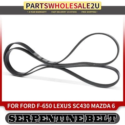 88.61 英寸蛇形皮带适用于福特 F-65012-13 2015 雷克萨斯 SC430 马自达 MX-5 Miata — 第 1/4 张图片