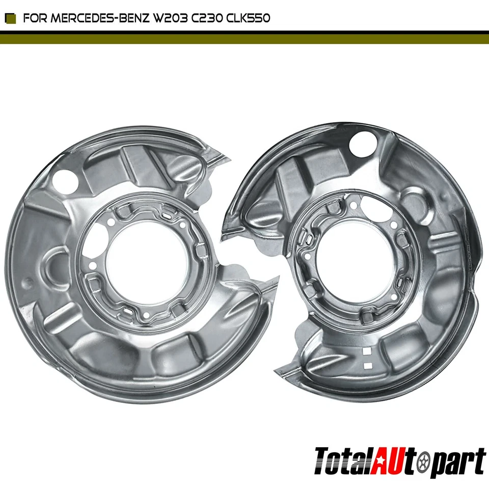 2x Protectores antipolvo de freno trasero derecho+derecho Mercedes-Benz W203 C230 CLK550 1714230220 Foto 1 de 4