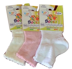 3 Pairs Short Socks Girl Silk Cotton Mulberry Art. 308 Made Italy - Picture 1 of 1