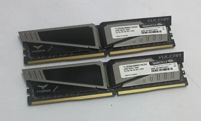 8GB (2 x 4GB) Team T-Force Vulcan TLGD44G3000HC16CBK 3000MHz DDR4 Desktop Memory - Image 1 of 4