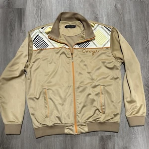 Vintage Coogi XL Tan Full Zip Track Jacket - Bild 1 von 10