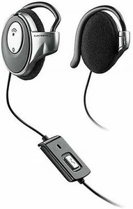 Plantronics MHS123 Silver/Black Ear-Hook Headsets - Afbeelding 1 van 3