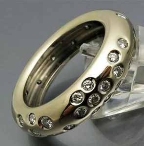 DISEÑO MADURO - CLASE CIELO ESTRELLADO BRILLANTE - ORO 750 - ¡HERMOSO! - Imagen 1 de 11