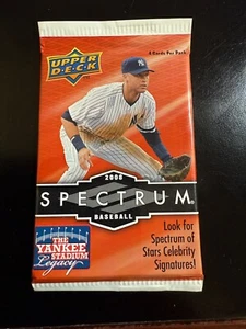 2008 UPPER DECK SPECTRUM BASEBALL UNOPENED PACK - Picture 1 of 2