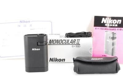 Nikon Multifunction Monocular II Black/Yellow 6 × 15D in Case Box from JAPAN - Image 1 of 4