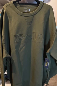 Polo Ralph Lauren HOMBRE VERDE LOGO DOBLE PUNTO SUDADERA TALLA 4XLT NUEVO - Imagen 1 de 7