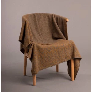 McDonald Possum Merino Fair Isle Blanket Bark/Honeycomb - Picture 1 of 1