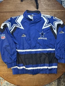 Dallas Cowboys 1990s Authentic Pro Line Apex One Vintage Collar Jacket NFL L - Picture 1 of 12