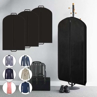 Bolsa de ropa grande con asa cubierta de traje almacenamiento de vestido plegable bolsa de viaje Foto 1 de 4