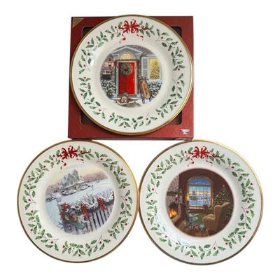Lot of 3 Lenox 2005/2008/2009  Annual Collector Christmas Plate Cozy Holiday - Image 1 of 4