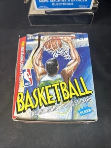 VINTAGE 1989 " FLEER " FULL UNOPENED BASKETBALL WAX PACK BOX - 36 COUNT SEALED - Picture 1 of 5