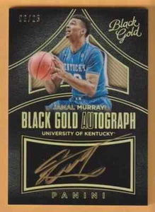 Jamal Murray Kentucky Wildcats AUTO 2016 Panini Black Gold Autograph /25 - Picture 1 of 2