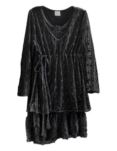 Victorian Trading Co Sophia Lace Blouse Charcoal Black SM 26C - Picture 1 of 3
