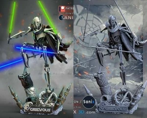 General Grievous Star War 3D Printing Unpainted Figure Model GK Blank Kit Stock - Picture 1 of 9
