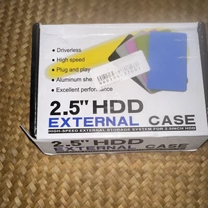 2.5" SATA USB 2.0 BLK Hard Drive Disk HDD SSD Enclosure External Laptop Case zf - Picture 1 of 3