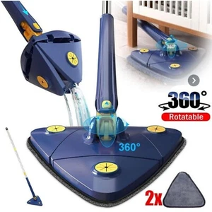 Mocio Triangolare Lavapavimenti Polvere Mop Girevole 360 autostrizzante leggero - Bild 1 von 6