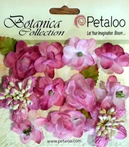 Tela seca sintética rosa fucsia - 11 flores mixtas 22-35 mm a través de Botanica Pet C1 - Imagen 1 de 3