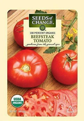 Tomato Beefsteak Organic Vegetable Seeds - Seeds of Change    12/22 - Image 1 of 2