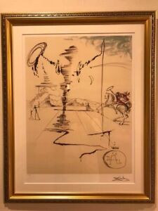 Salvador Dali Lithograph signature Knight -Chevalier  Edition 256/500 limited