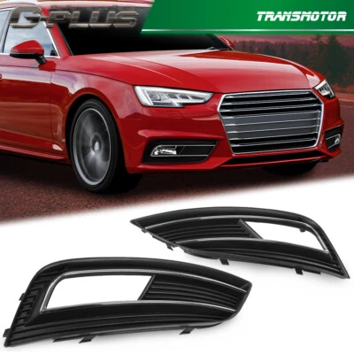 Fit For 2013-2016 Audi A4 Quattro Fog Light Grille Cover Left & Right Foto 1 de 4
