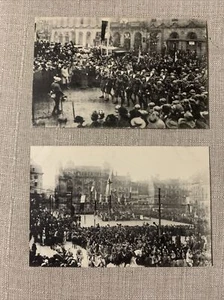 Postales RPPC Francia Estrasburgo Estrasburgo L'Entree des Troupes aprox. WWI 2 - Imagen 1 de 9