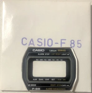 NOS New Casio F-85 Plexi Glass  Mineral Crystal vintage watch reloj old stock - Imagen 1 de 1