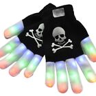 Flashing LED Light Gloves Luminous Light Up Skull Gloves for Creative Photo