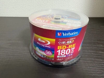 Verbatim Blu-ray Disc 25GB 2X BD-RE Rewritable 50 Disc from Japan - Image 1 of 3